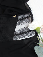 Zigzag See Through Lace Hijab - fusionstore.ae